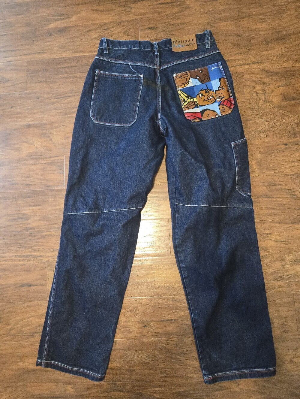 Vintage Platinum Fubu Fat Albert Jeans Mens 32x34 Denim Streetwear Urban